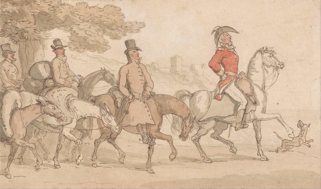 De militære eventyr af Johnny Newcome af Thomas Rowlandson