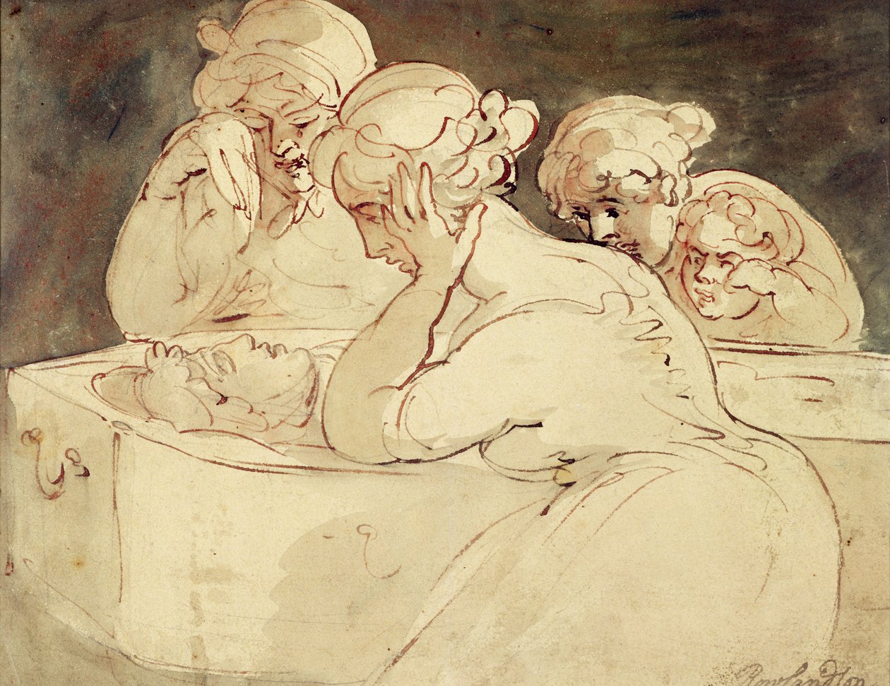 De sørgende, 1815 af Thomas Rowlandson