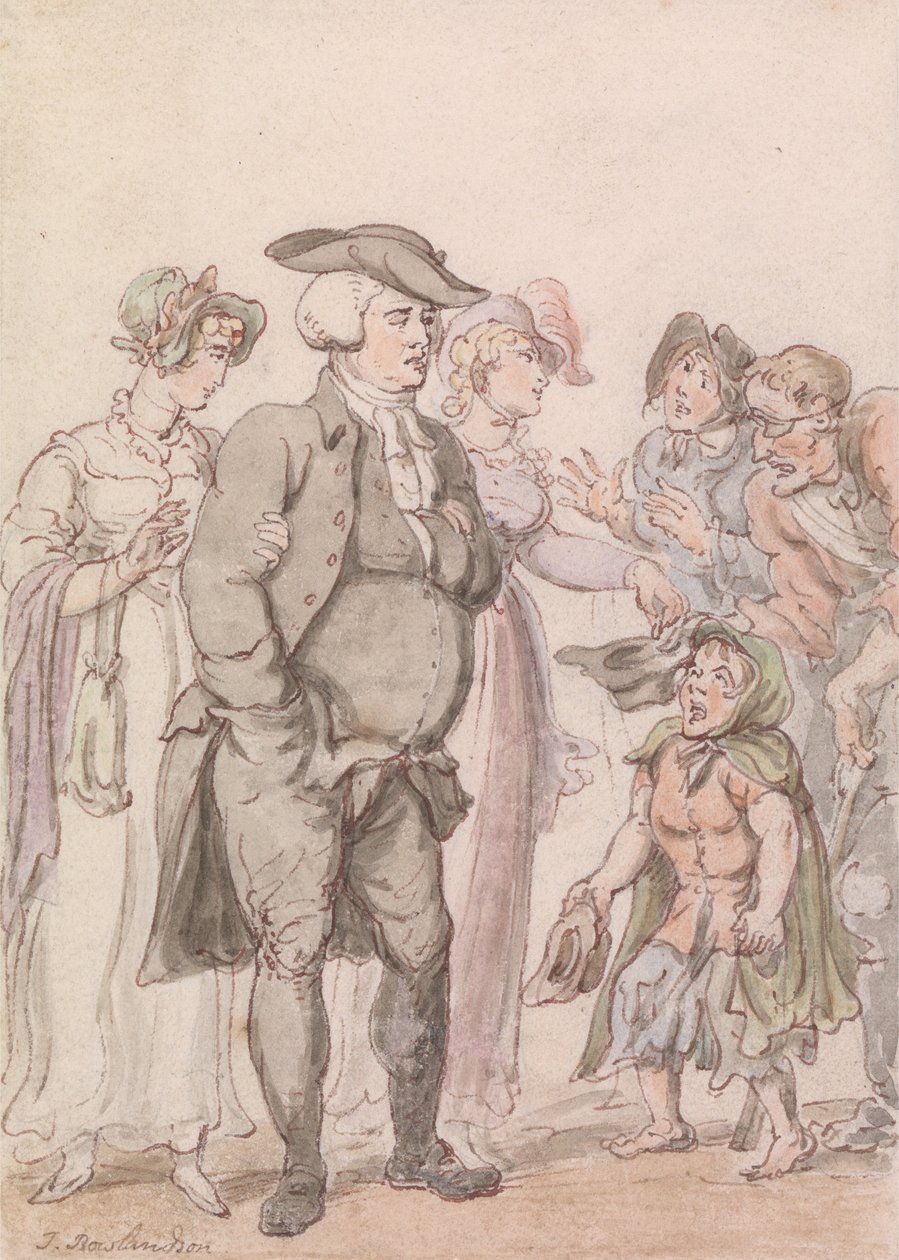 Præsten i Wakefield- Frontispiece af Thomas Rowlandson