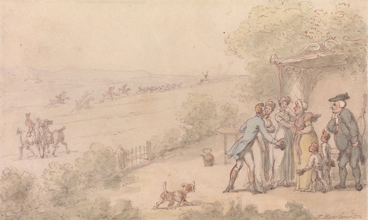 Præsten i Wakefield- The Esquires Intrusion af Thomas Rowlandson