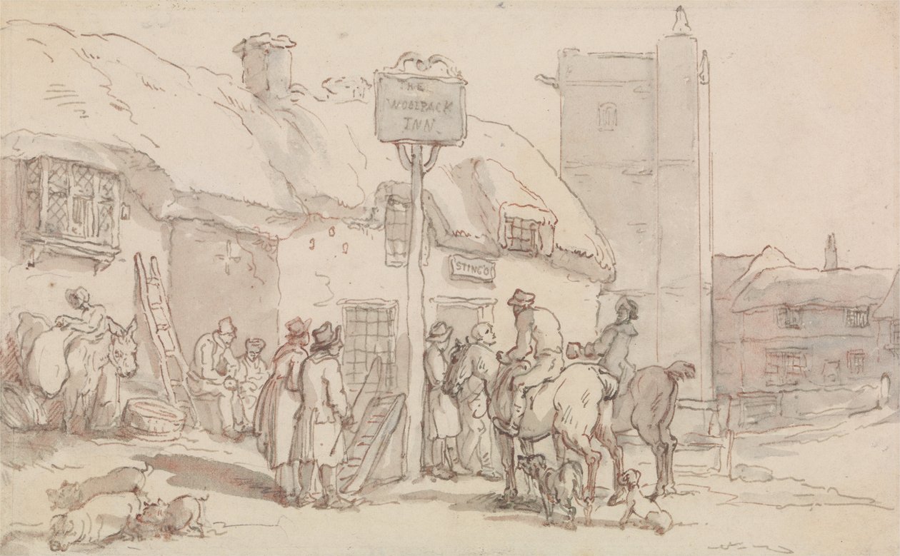 The Woolpack Inn af Thomas Rowlandson