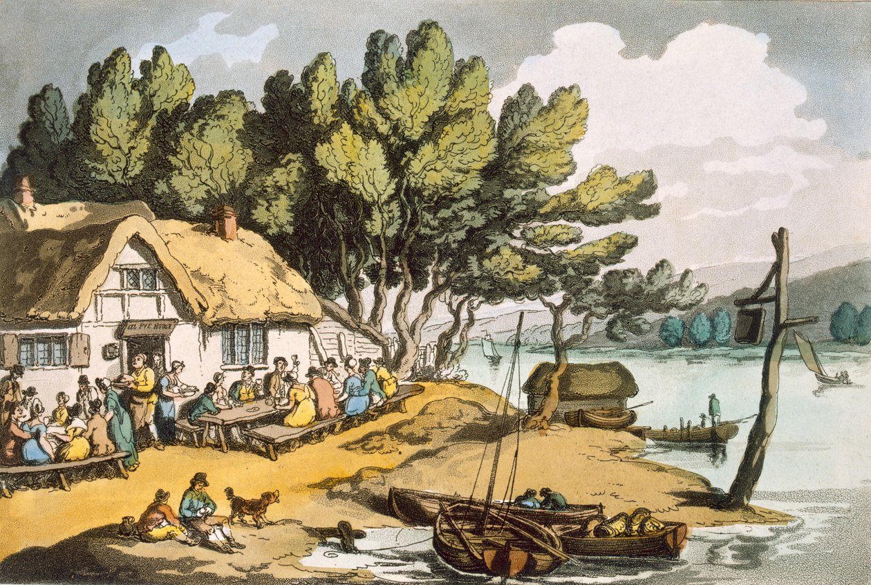 Udsigt nær Newport, Isle of Wight, fra 