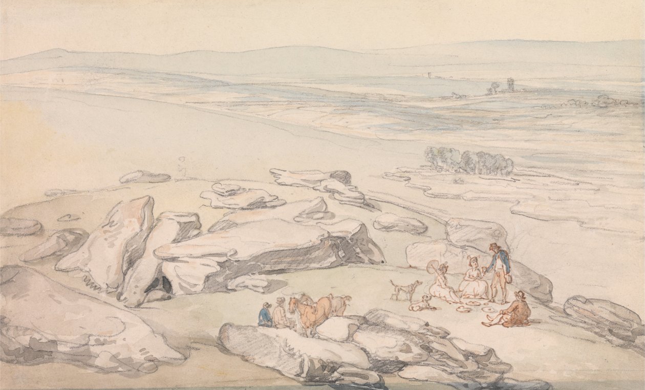 Udsigt på Exmoor af Thomas Rowlandson