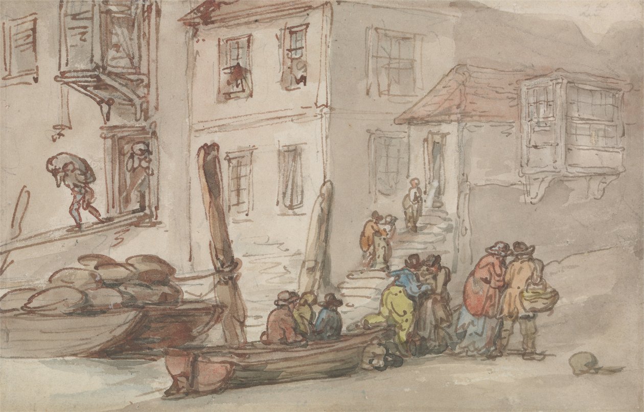 Tapning af gamle trapper af Thomas Rowlandson
