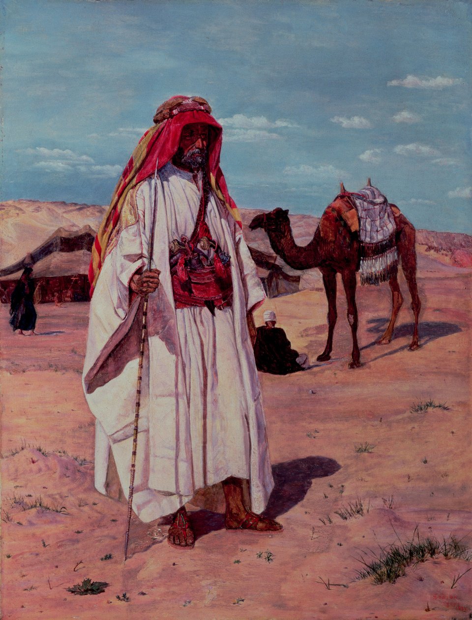 Sir Richard Burton (1821-90) i arabisk kjole, 1854 af Thomas Seddon