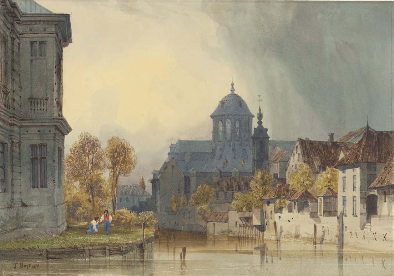 Et billede af Vor Frue Kirke af Hanswijk, Mechelen (Malines), Belgien af Thomas Shotter Boys