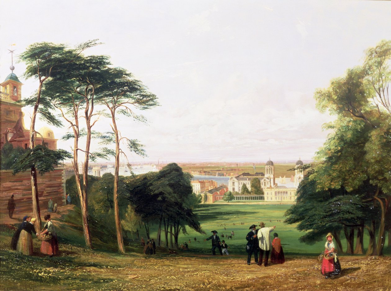 Greenwich, fra Royal Observatory af Thomas Shotter Boys