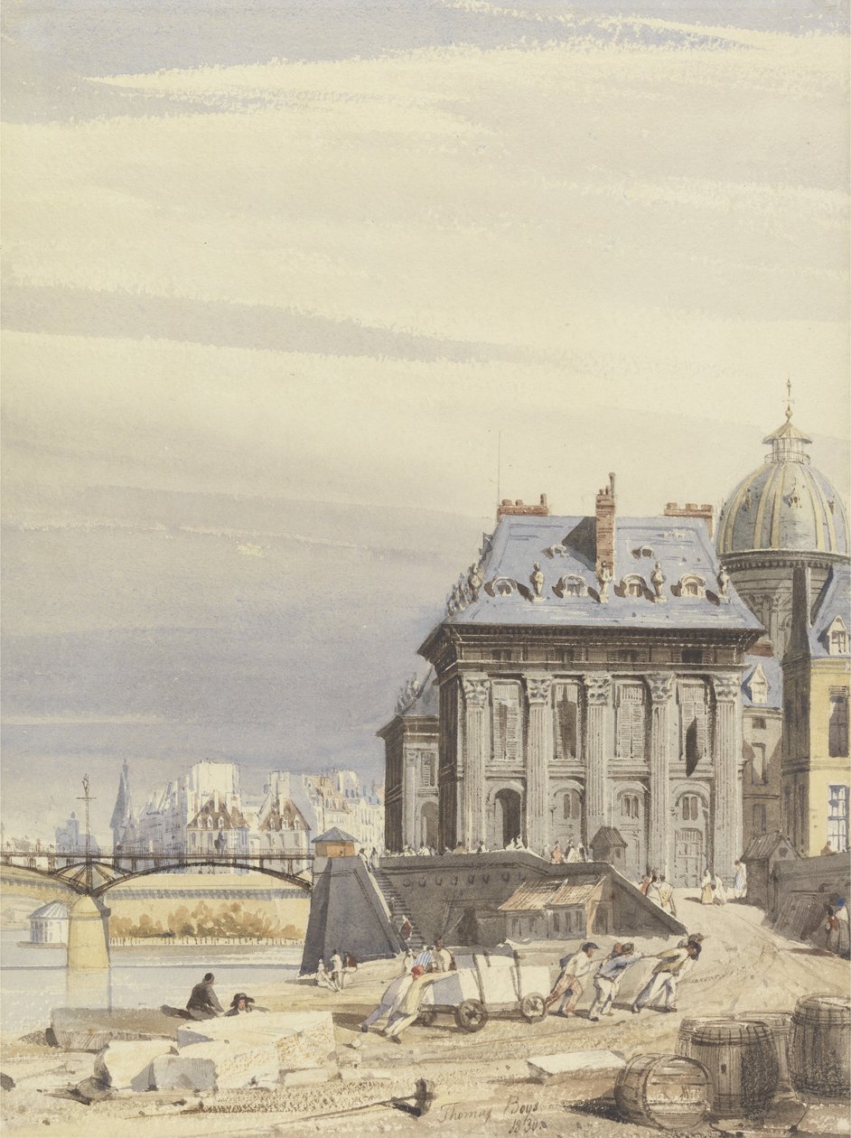 Det franske institut, Paris, 1830 af Thomas Shotter Boys