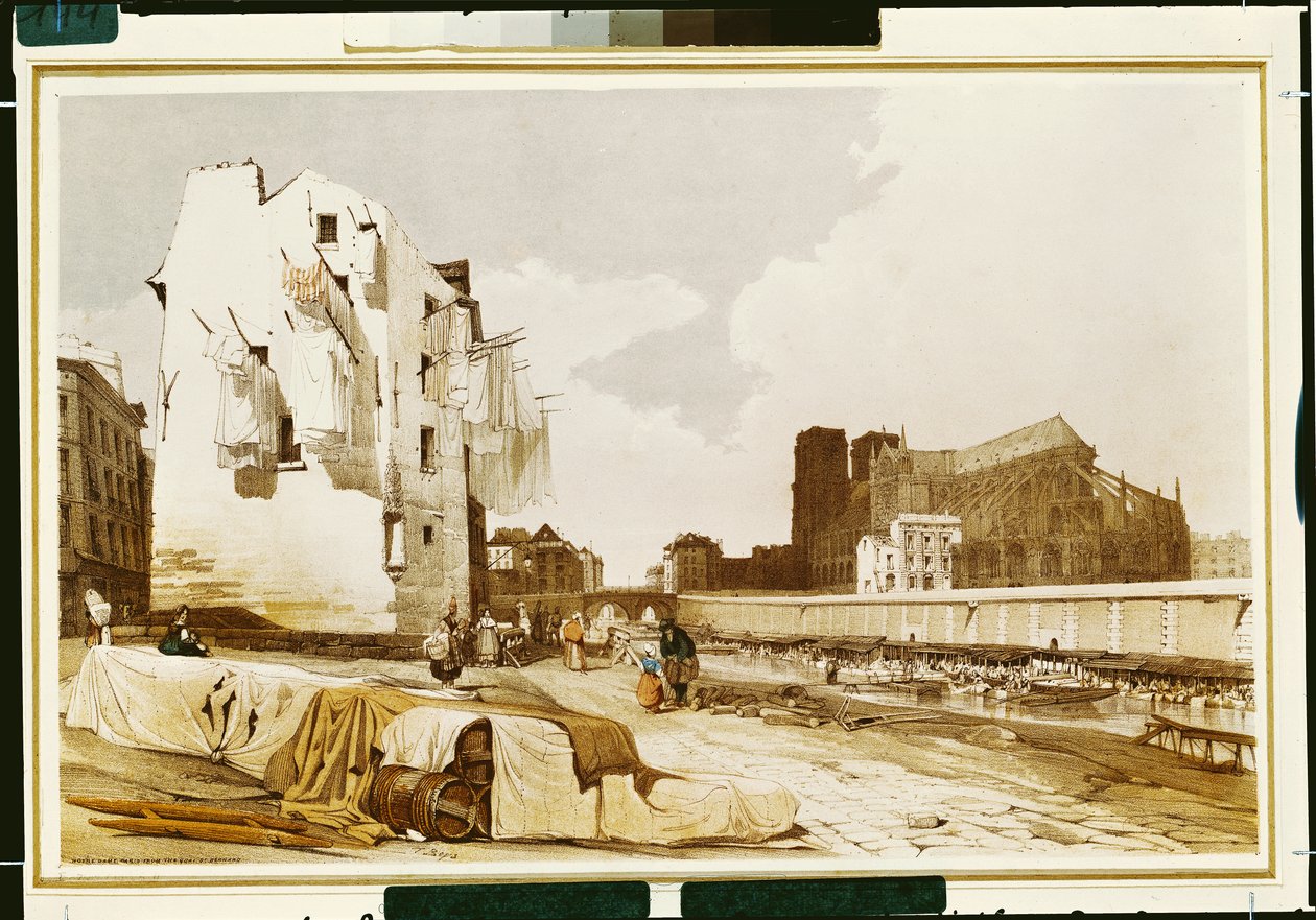 Notre Dame fra Quai St. Bernard af Thomas Shotter Boys