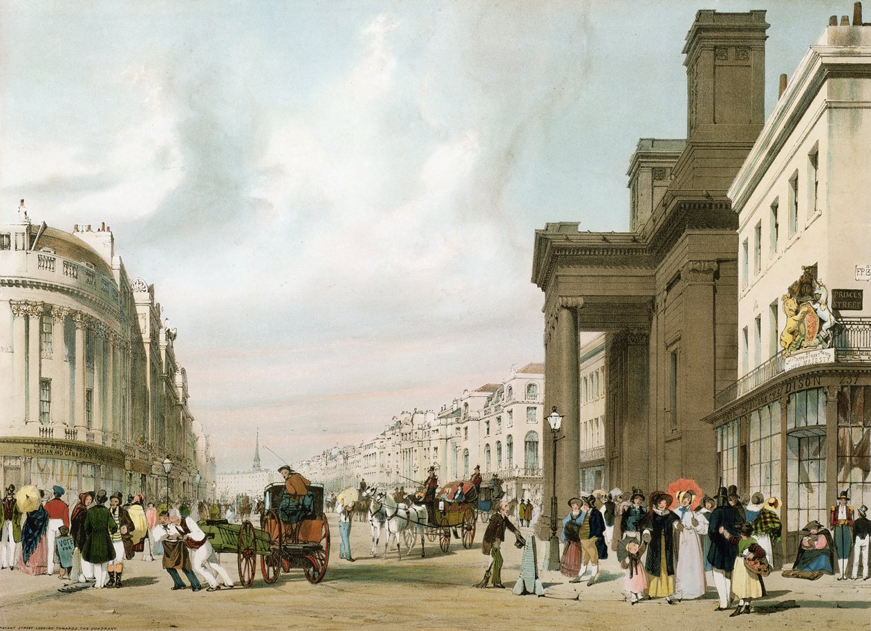 Regent Street Looking Towards the Quadrant, fra 