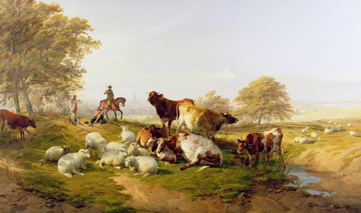 En aftenhvile af Thomas Sidney Cooper