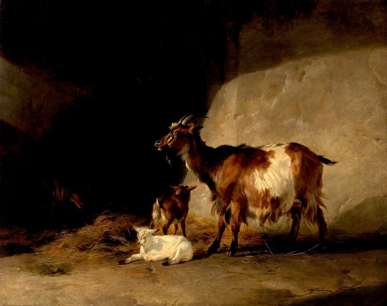 Bjergfår (Morgendisken letter), 1846 af Thomas Sidney Cooper