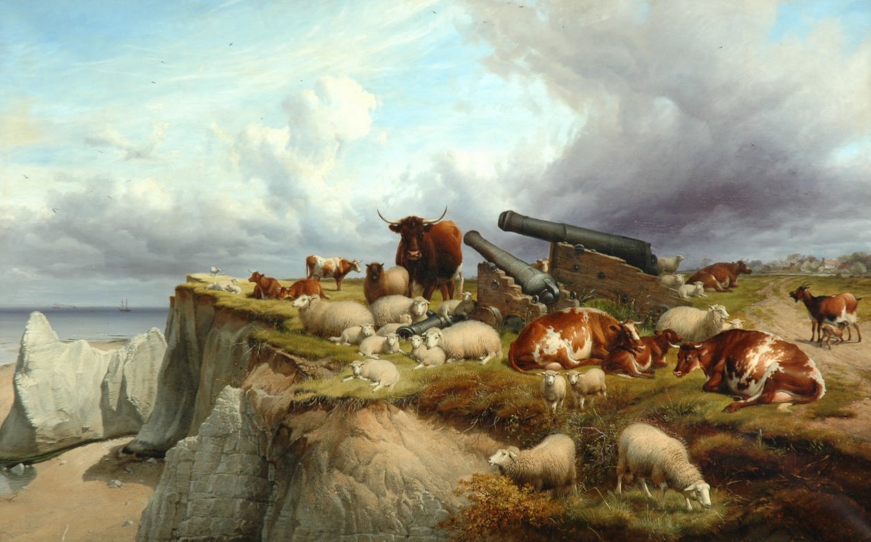 Fred og Krig, 1888 af Thomas Sidney Cooper