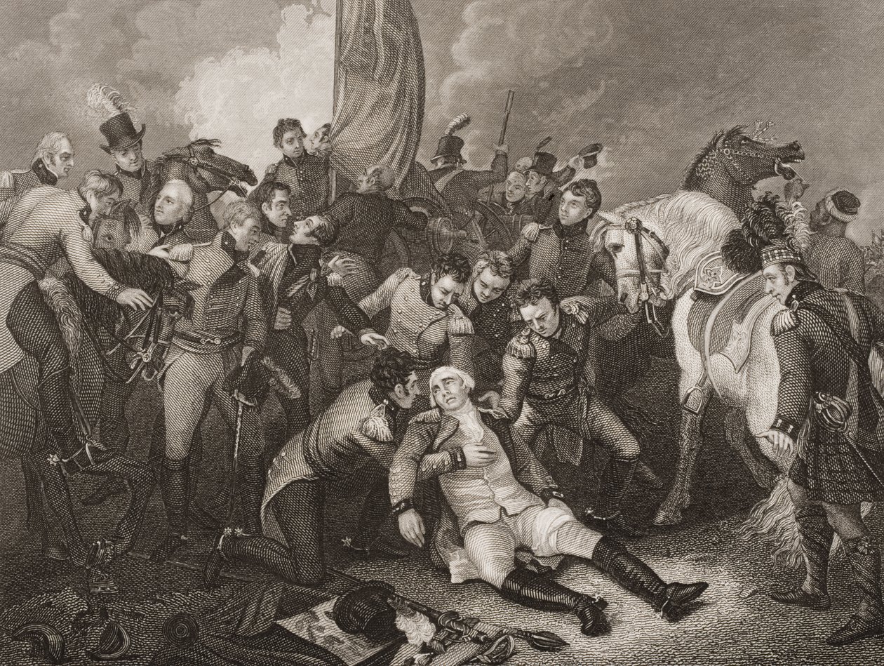 General Sir Ralph Abercrombys død, illustration fra 