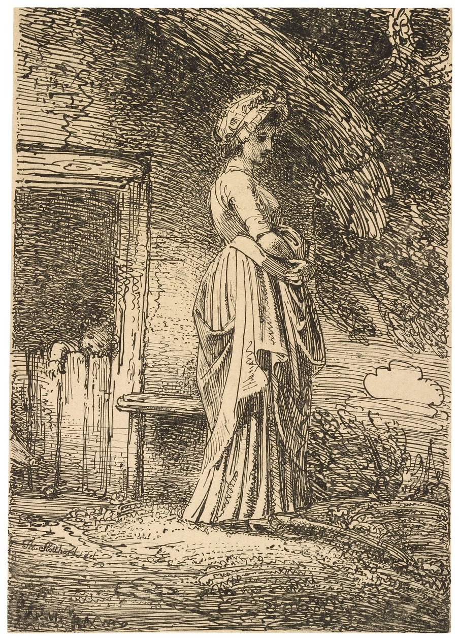 Det tabte æble fra eksempler på polyautografi af Thomas Stothard