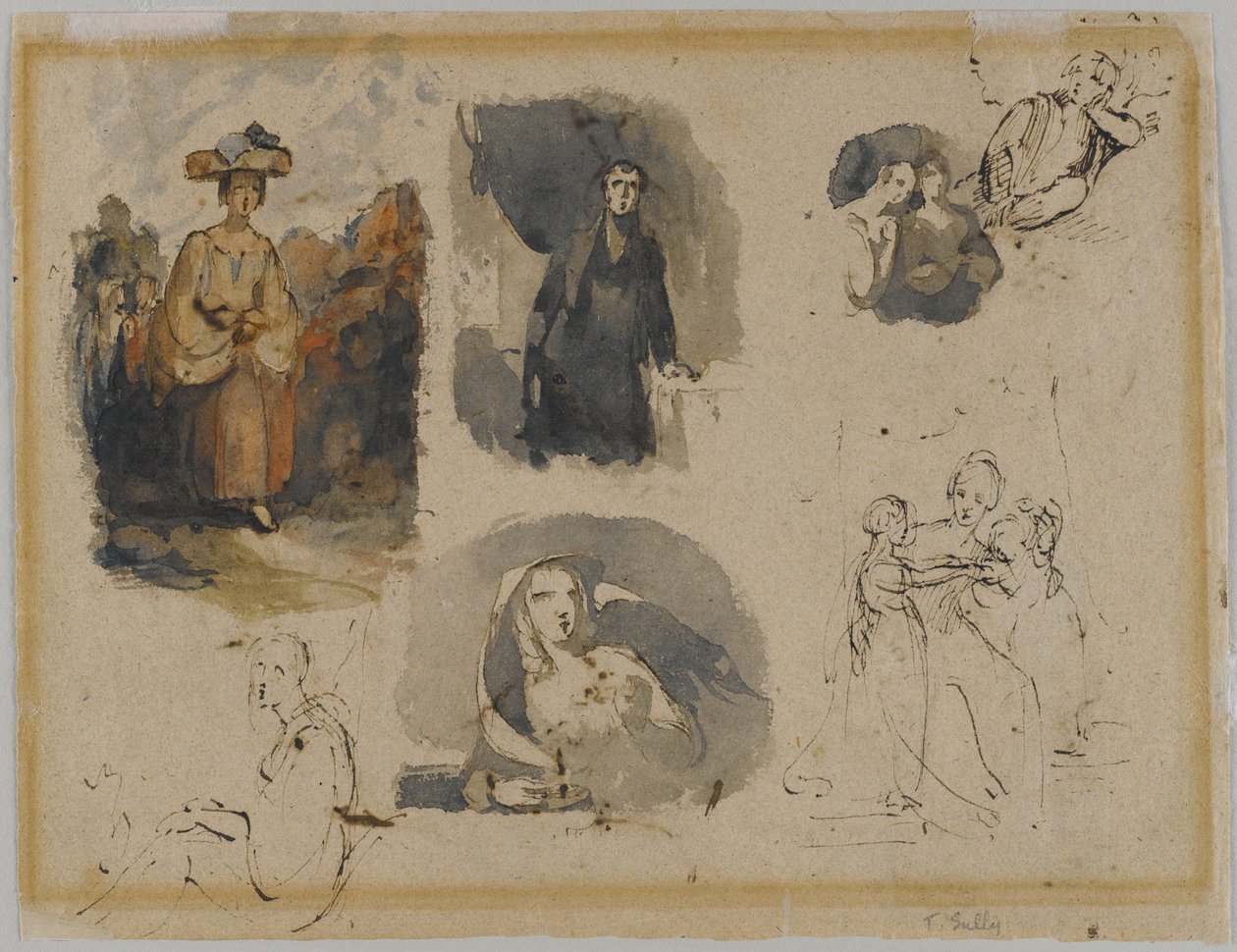 [Uden titel] (Seven Figure Studies), ca. 1830