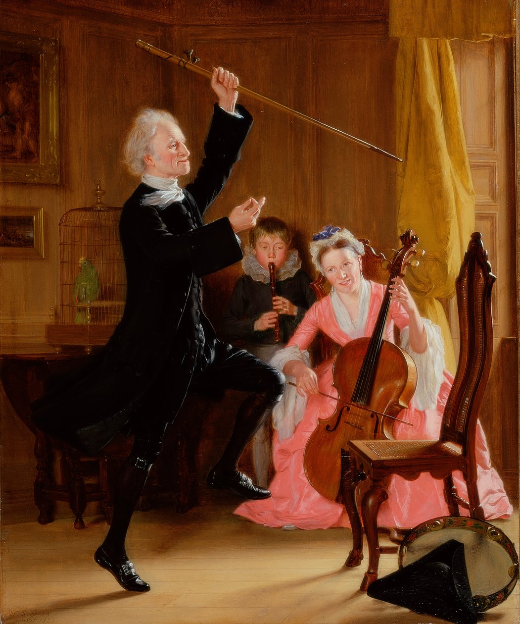 Musikkens magt, 1823 af Thomas Sword Good