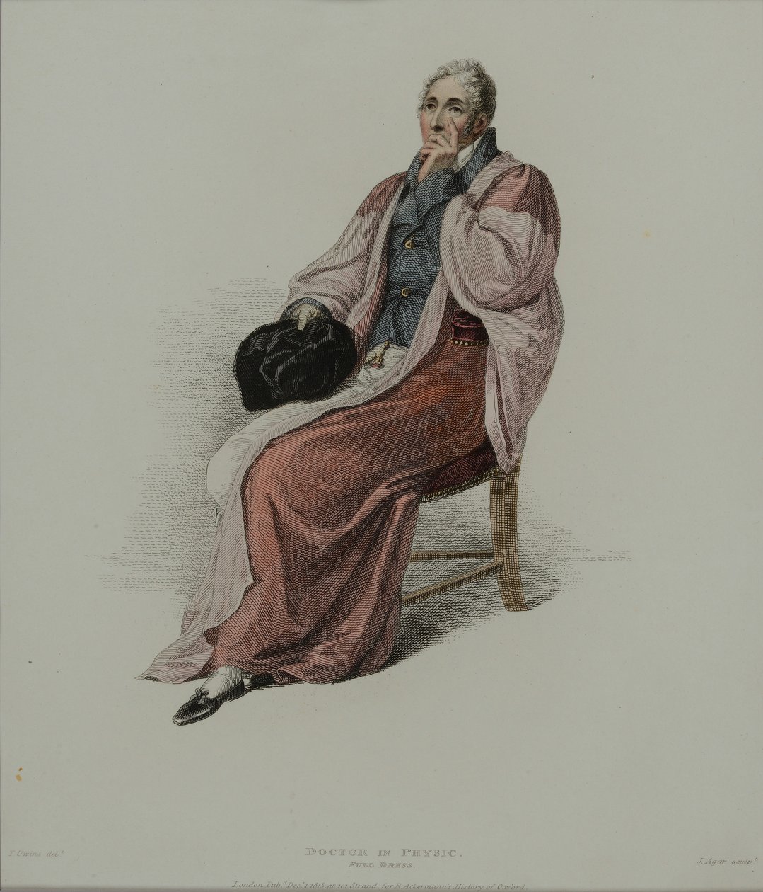 Doctor of Physic i heldragt, graveret af J. Agar, udgivet i R. Ackermanns 