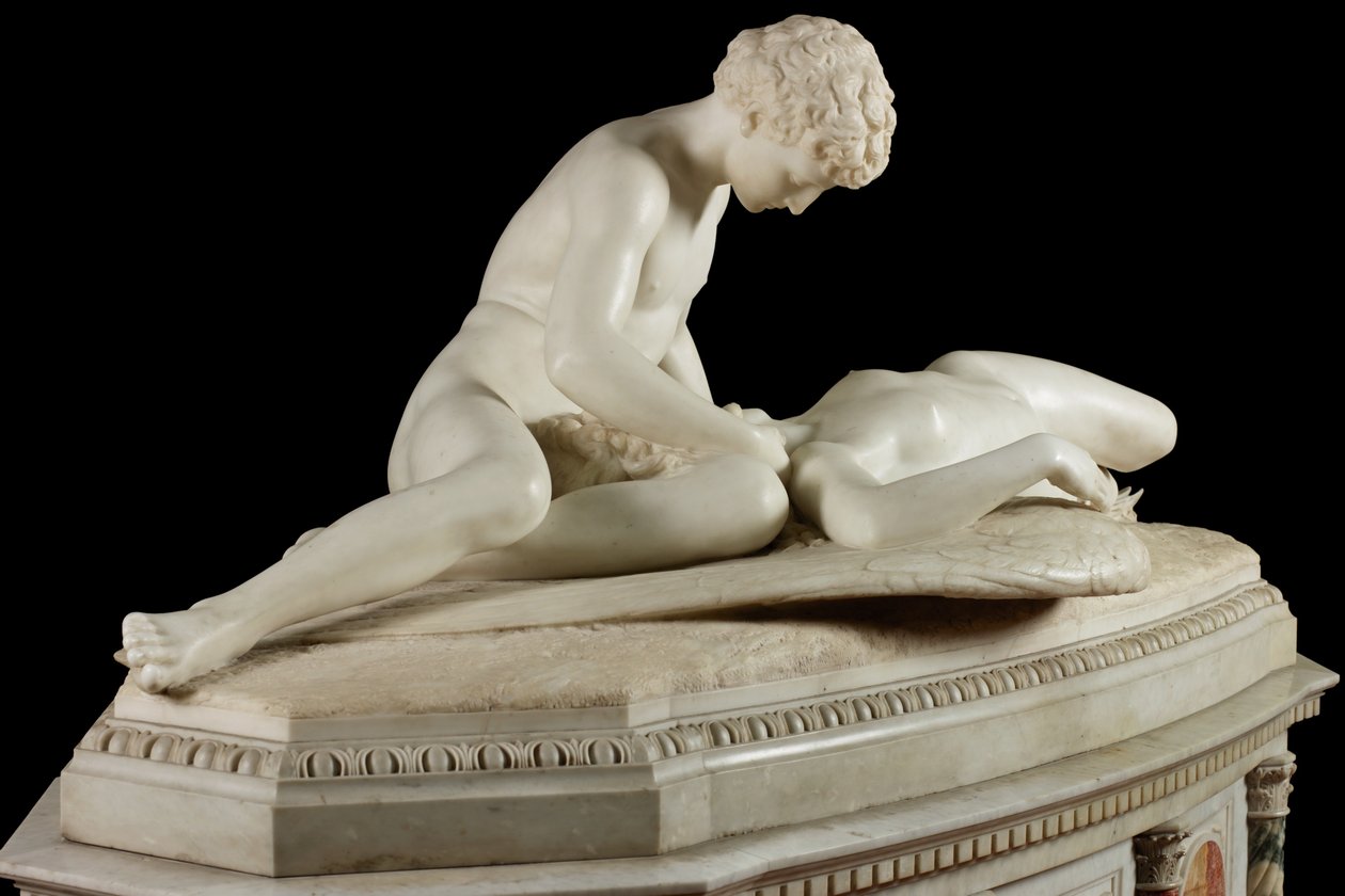 Fallen Angel, 1889 (sten og marmor) af Thomas Waldo Story