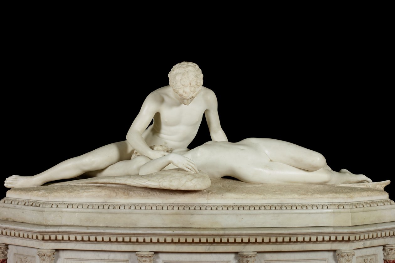 Fallen Angel, 1889 (sten og marmor) af Thomas Waldo Story