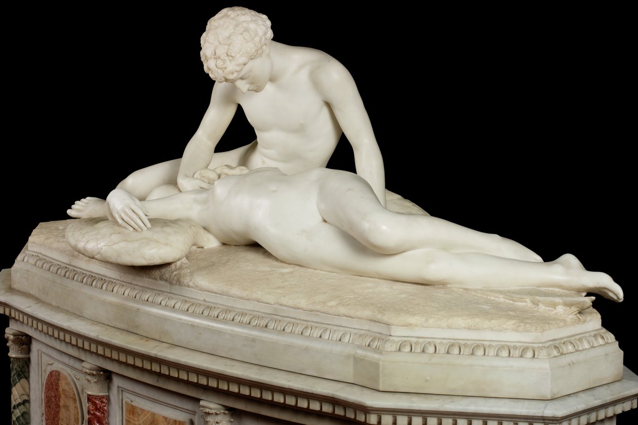 Fallen Angel, 1889 (sten og marmor) af Thomas Waldo Story