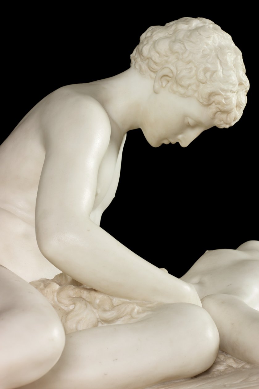 Fallen Angel, 1889 (sten og marmor) af Thomas Waldo Story
