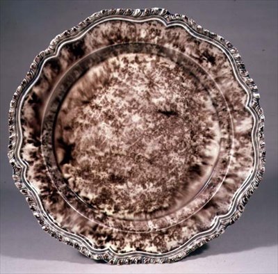 Staffordshire tallerken, ca.1755 (lertøj) af Thomas Whieldon
