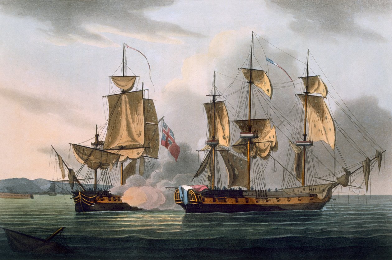Capture of La Reunion, 21. oktober 1793, fra 