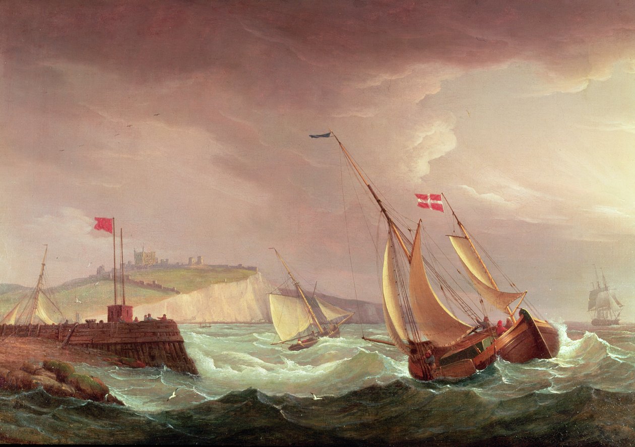 Forsendelse fra Dover af Thomas Whitcombe