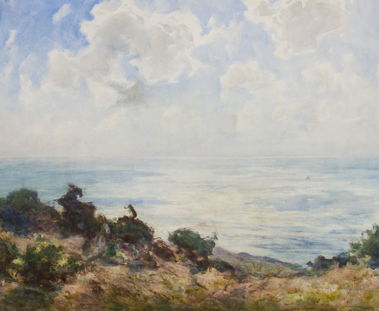 East Hill, Hastings - tidlig morgen af Thomas William Morley
