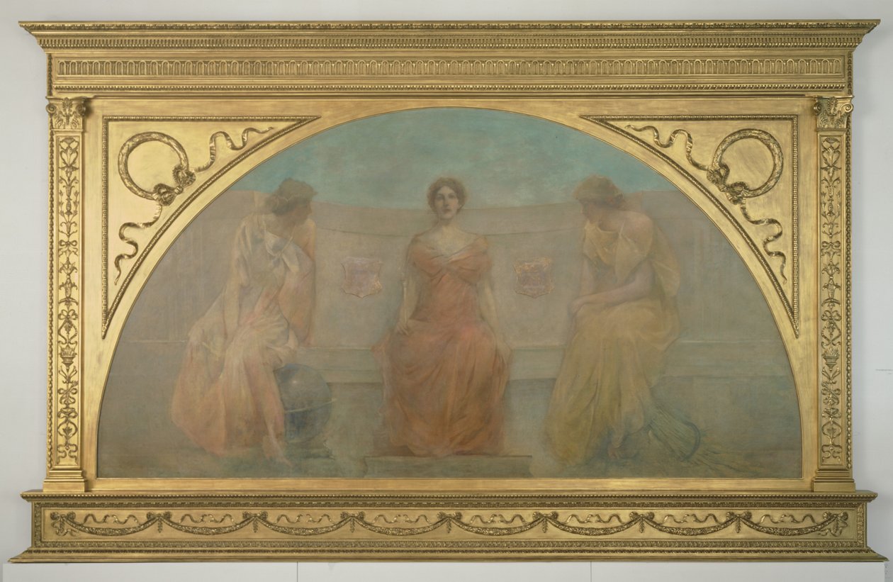 Handel og landbrug bringer rigdom til Detroit, 1900 af Thomas Wilmer Dewing