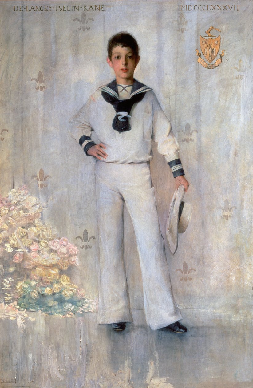 Portræt af Delancey Iselin Kane, 1887 af Thomas Wilmer Dewing