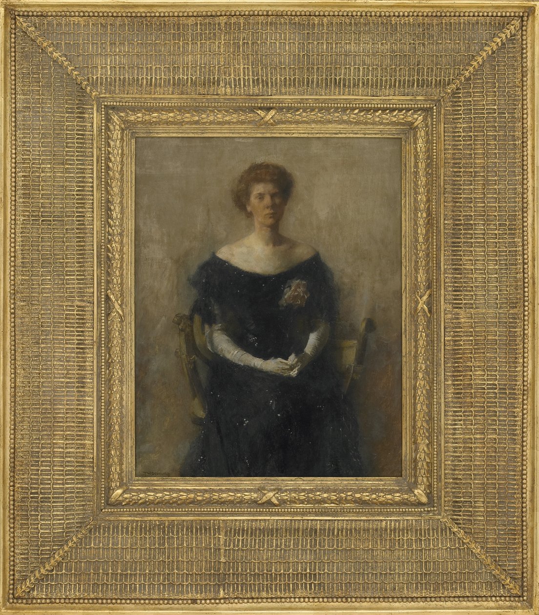 Portræt af kunstnerens datter, 1906 af Thomas Wilmer Dewing