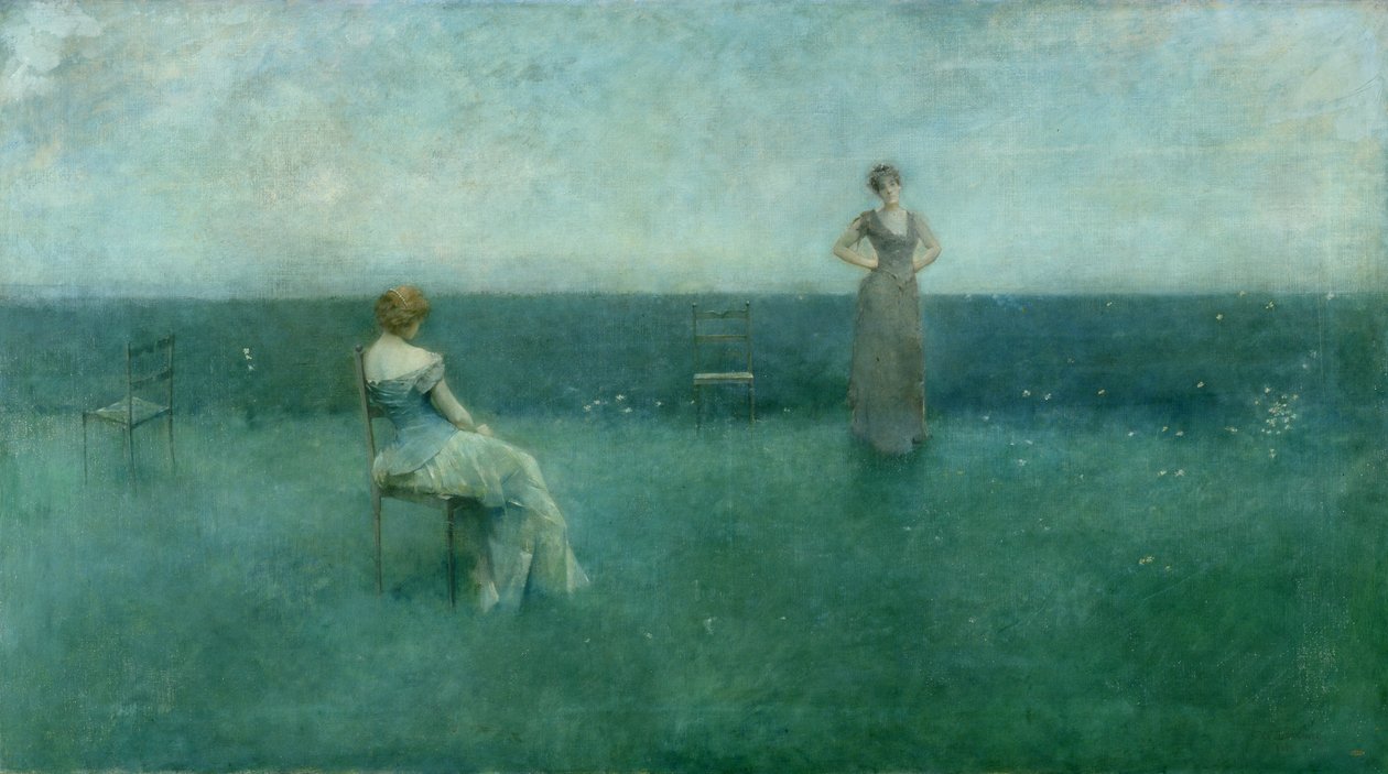 Recitationen, 1891 af Thomas Wilmer Dewing