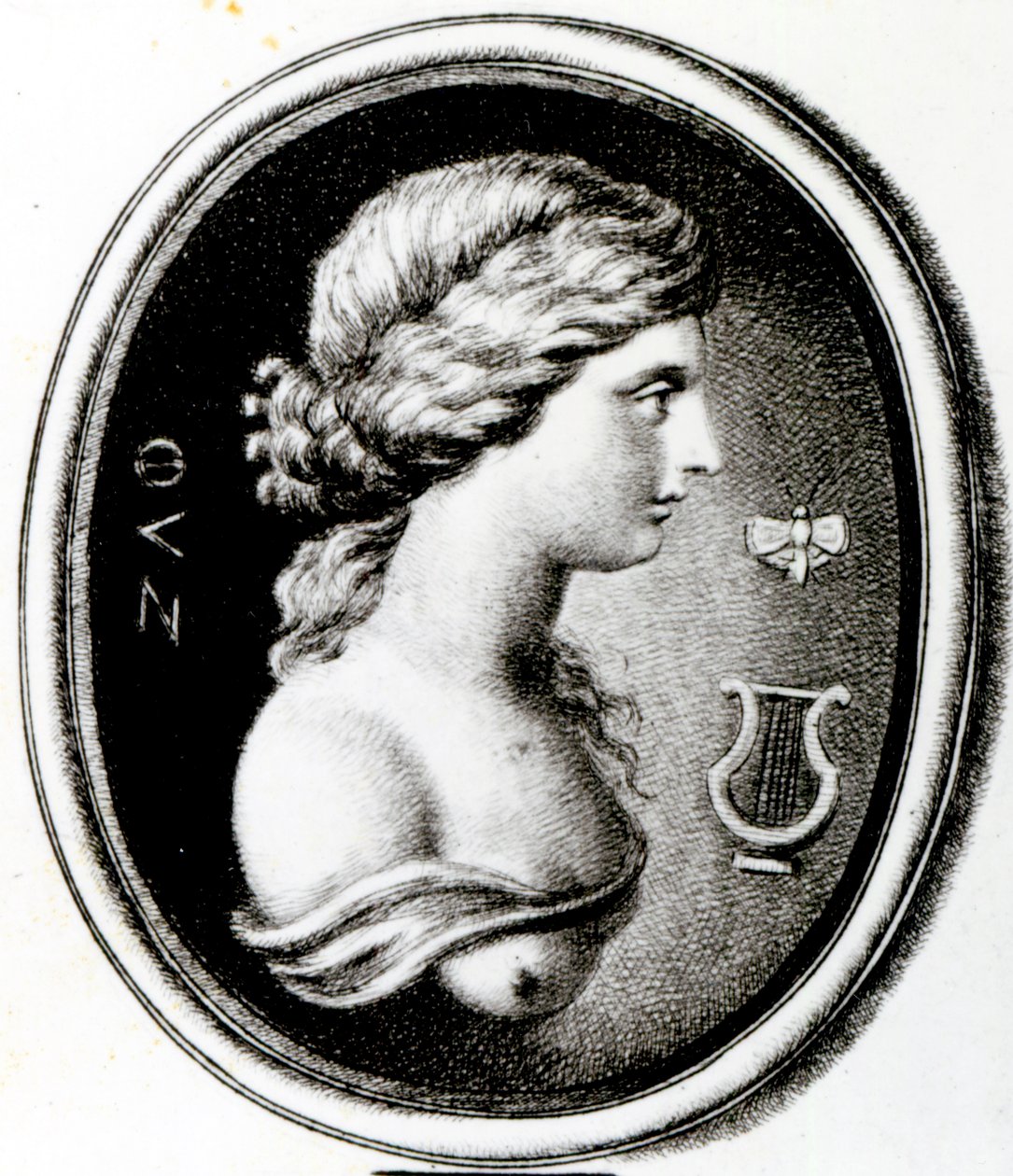 Portræt af Sappho af Thomas Worlidge