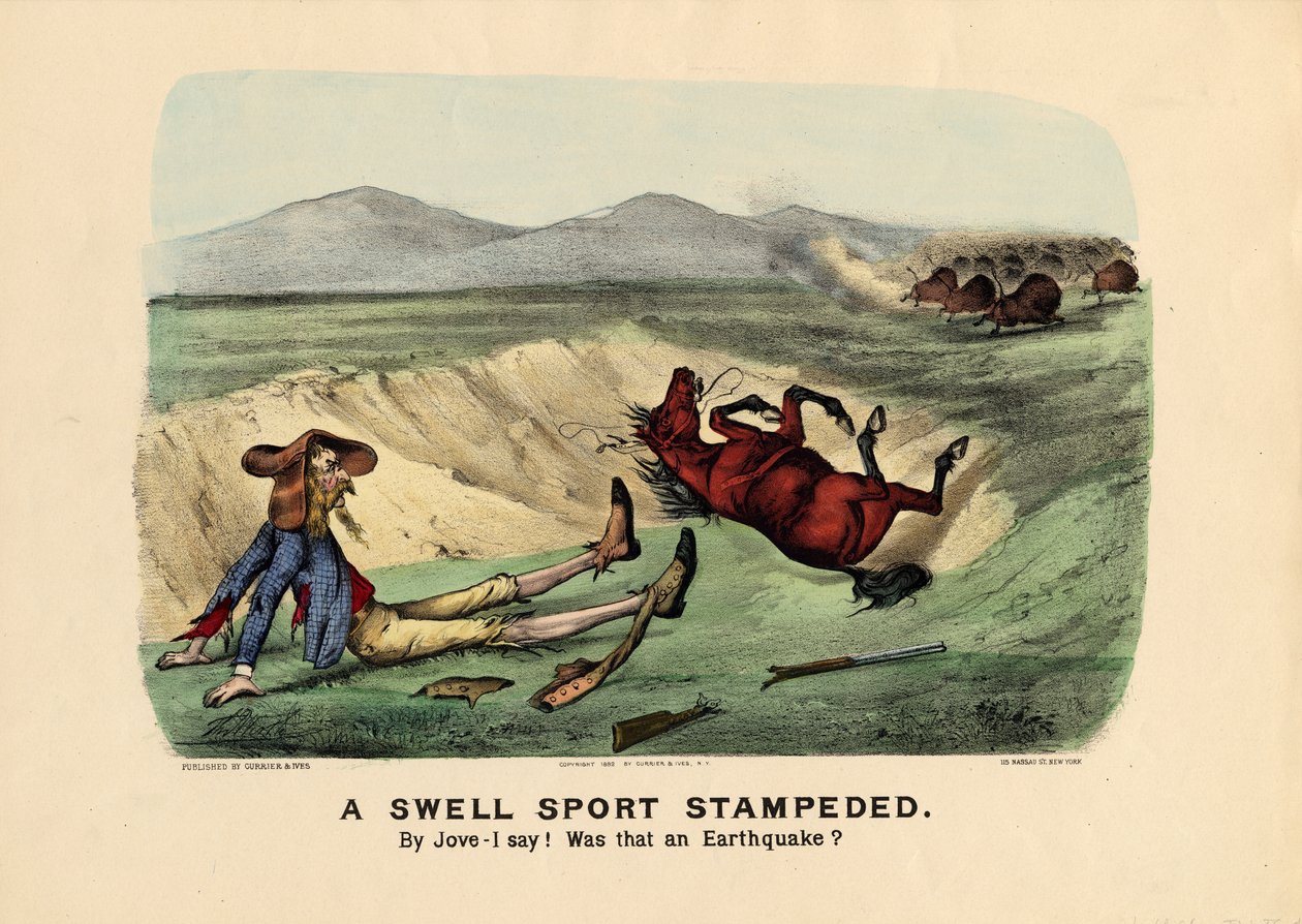 En svulstig sport stemplet, pub. af Currier und Ives, 1882 af Thomas Worth
