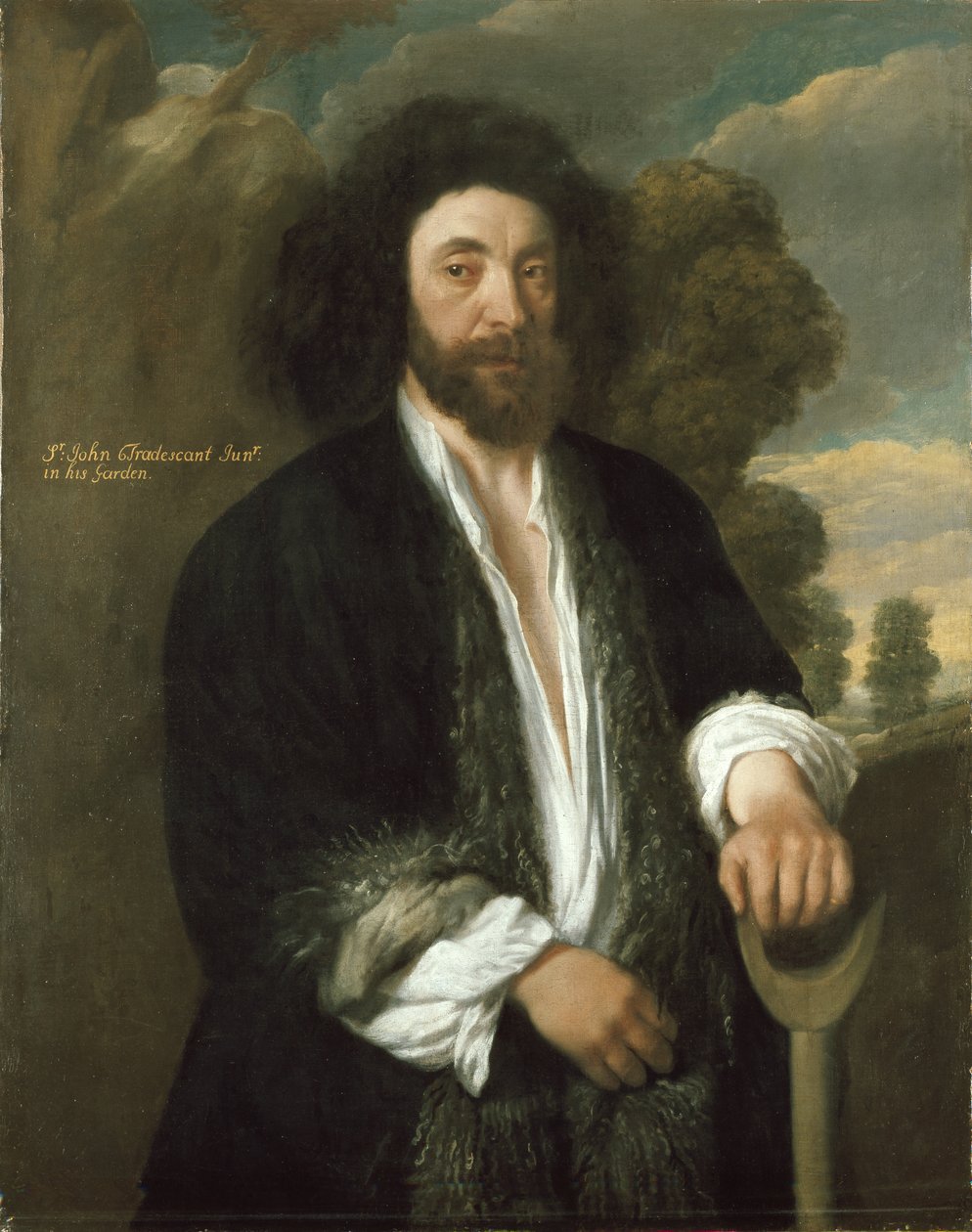 John Tradescant den yngre som gartner, 17. århundrede af Thomas de Critz
