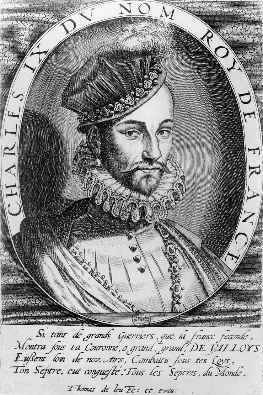 Charles IX, konge af Frankrig af Thomas de Leu