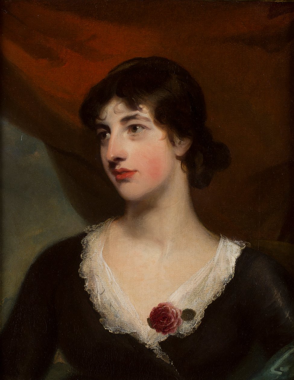Sangerinden Mary Ann Paton (1802-1864), senere kendt som Mrs Wood (olie på lærred) af Thomas and studio Lawrence