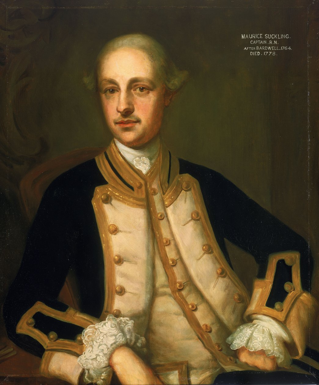 Kaptajn Maurice Suckling (1725-1778) af Thomas (after) Bardwell