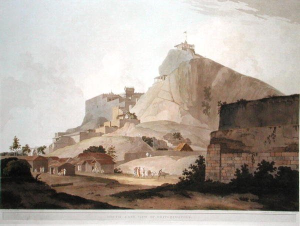 Sydøstlig visning af Trichinopoly, plade 49 fra "Oriental Scenery: Twenty Four Views in Hindoostan