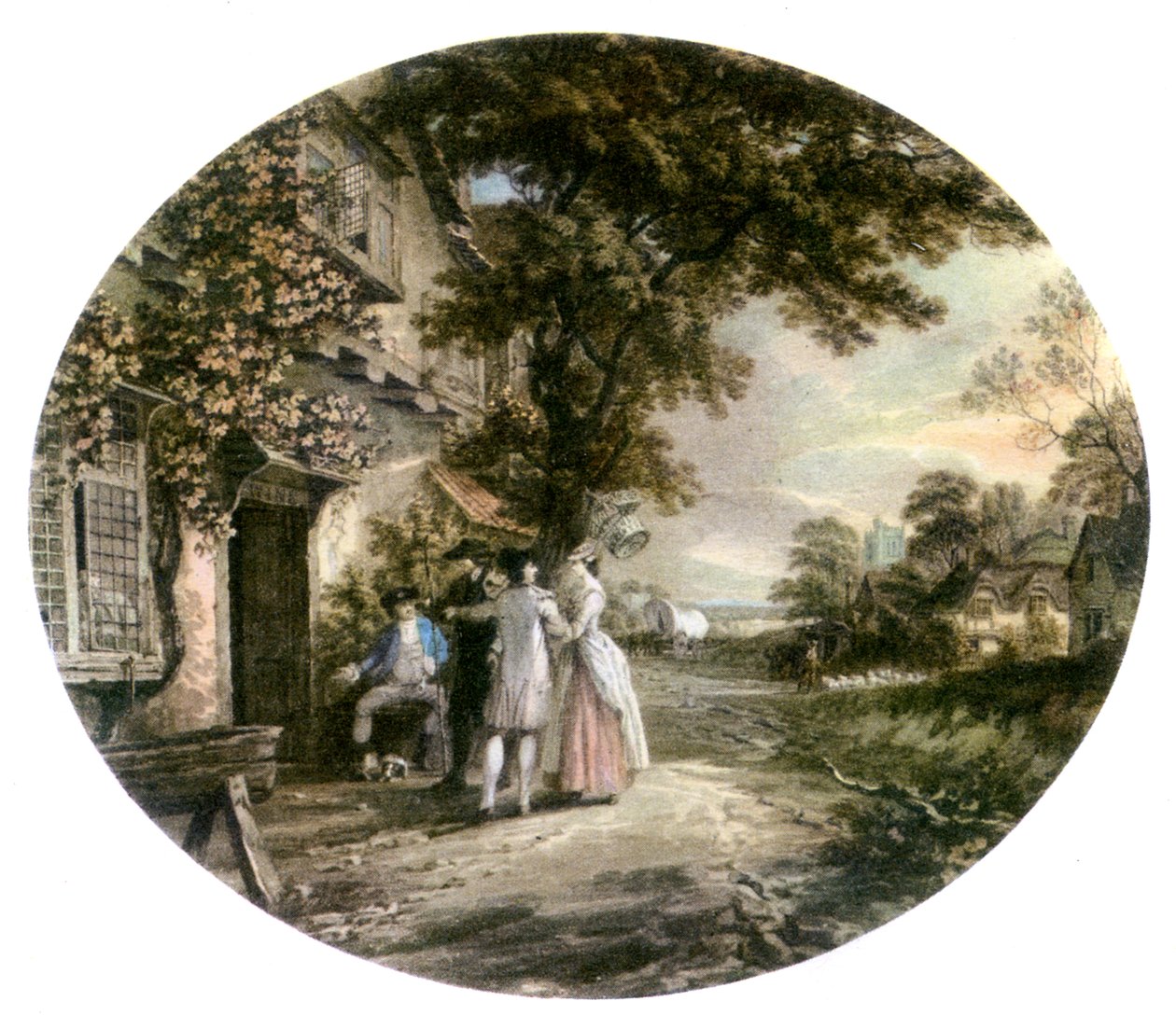 "Joseph Andrews" af Henry Fielding, illustration af Thomas Hearne. af Thomas (after) Hearne