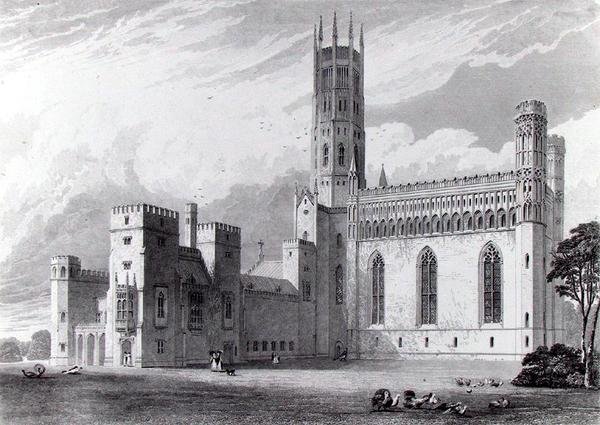 Fonthill Abbey fra sydøst, fra 