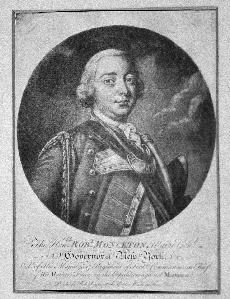 Generalmajor Robert Monckton af Thomas (after) Hudson