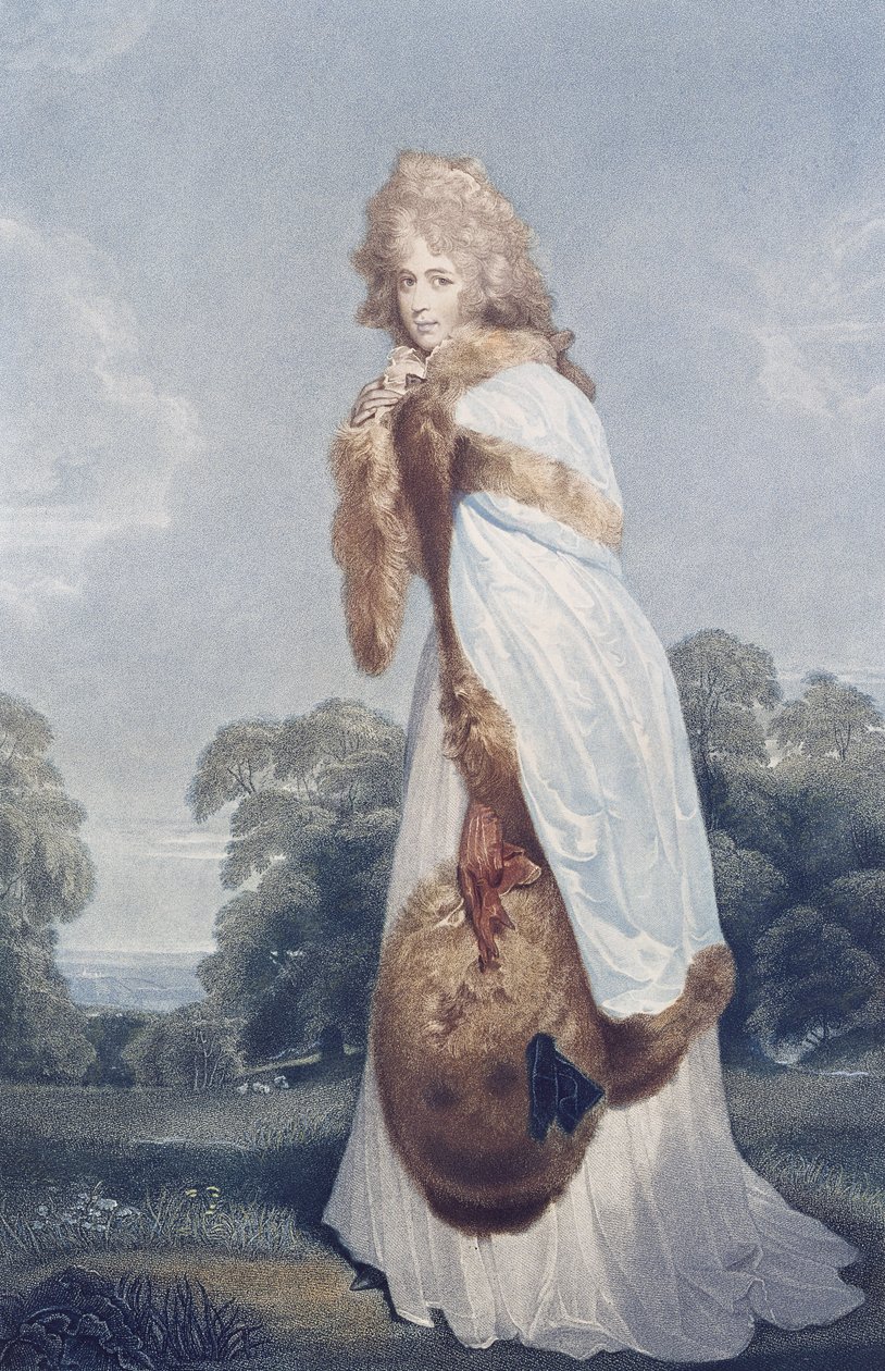 Eliza Farren, grevinde af Derby (ca. 1759-1829), graveret af Francesco Bartolozzi (1727-1815), udgivet af Bull og Jeffreys af Thomas (after) Lawrence