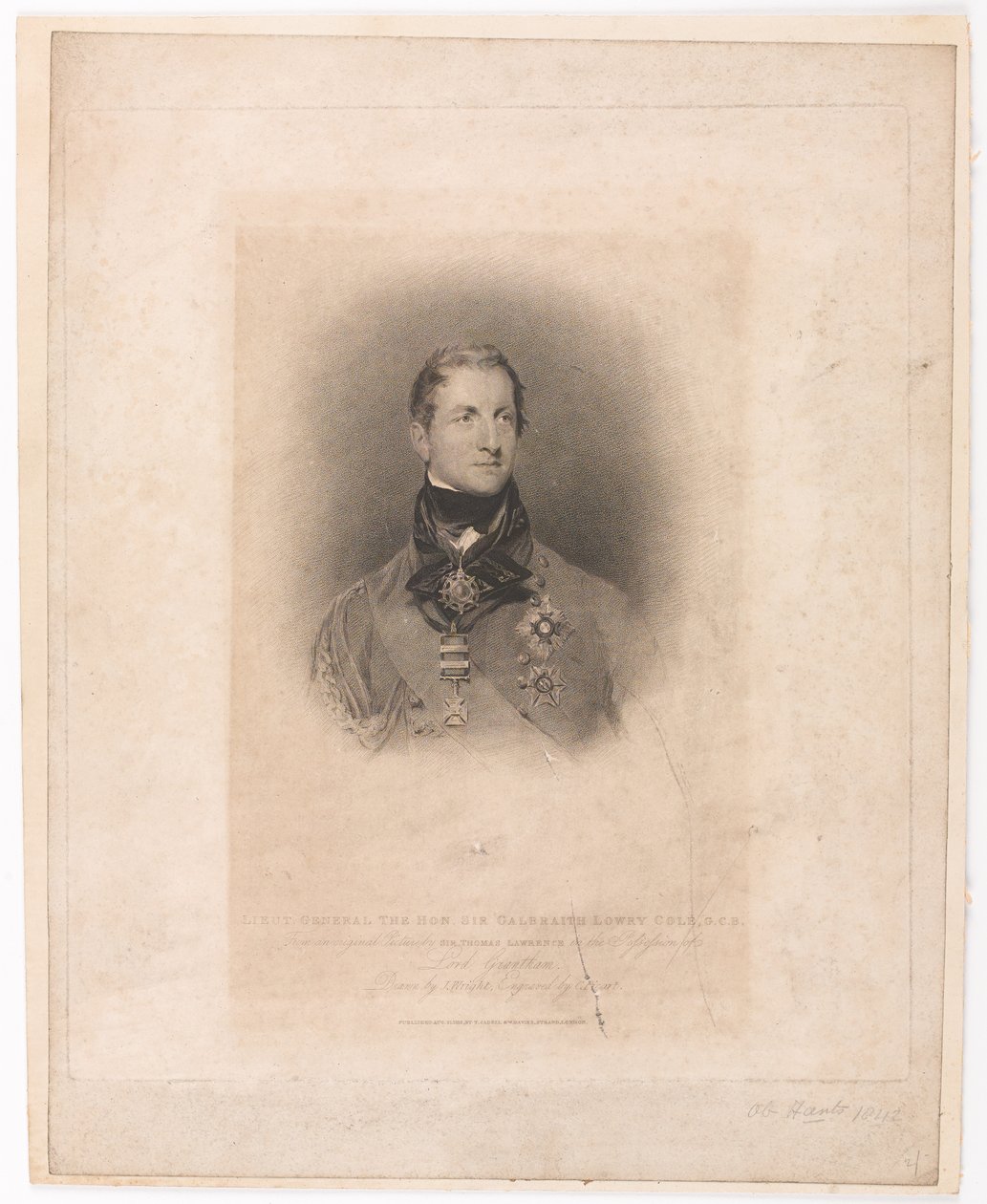 Generallieut The Hon Sir Galbraith Lowry Cole GCB af Thomas (after) Lawrence