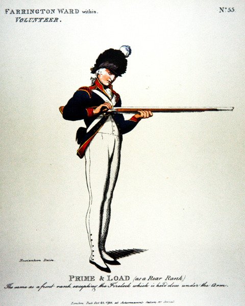 Farrington Ward, indenfor, frivillig af Thomas (after) Rowlandson