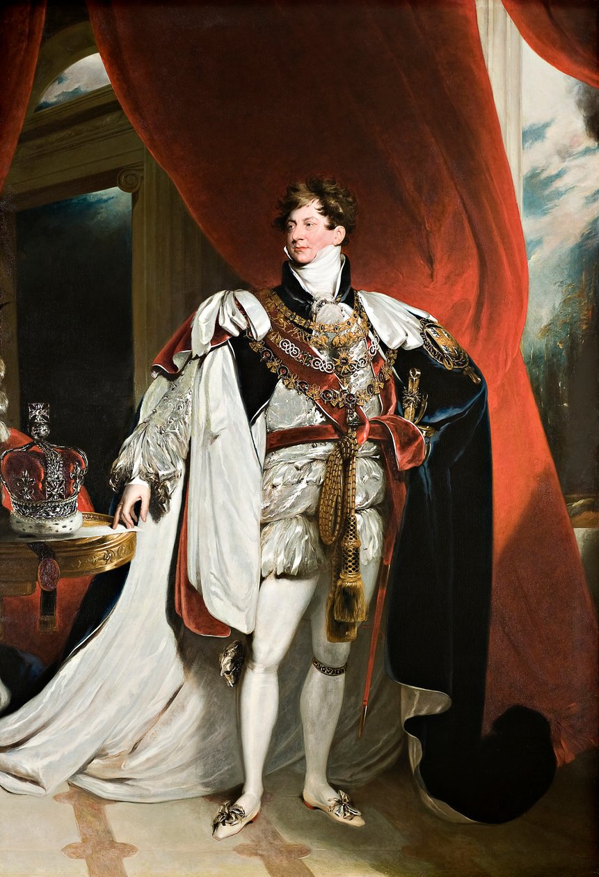 Portræt af kong George IV af Thomas (studio of) Lawrence