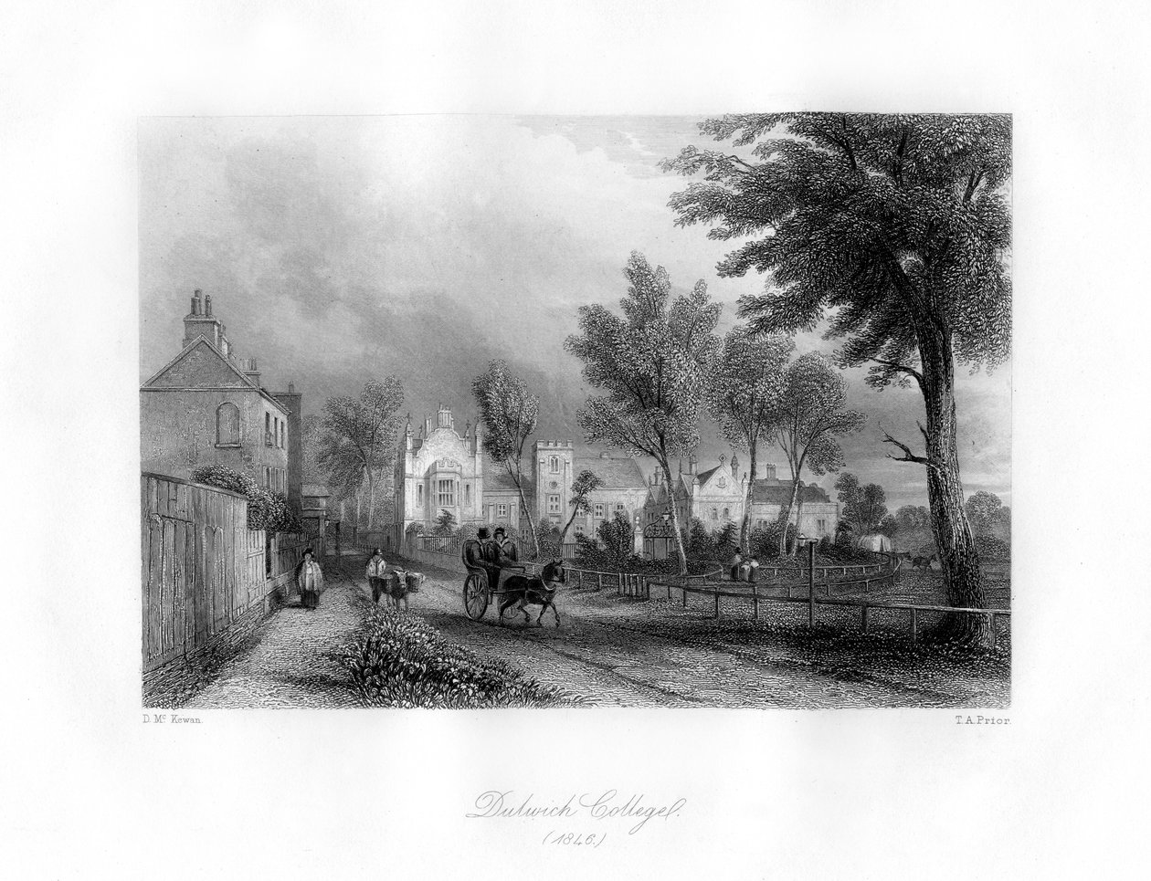 Dulwich College, Dulwich, det sydøstlige London, 1846. af Thomas Abel Prior