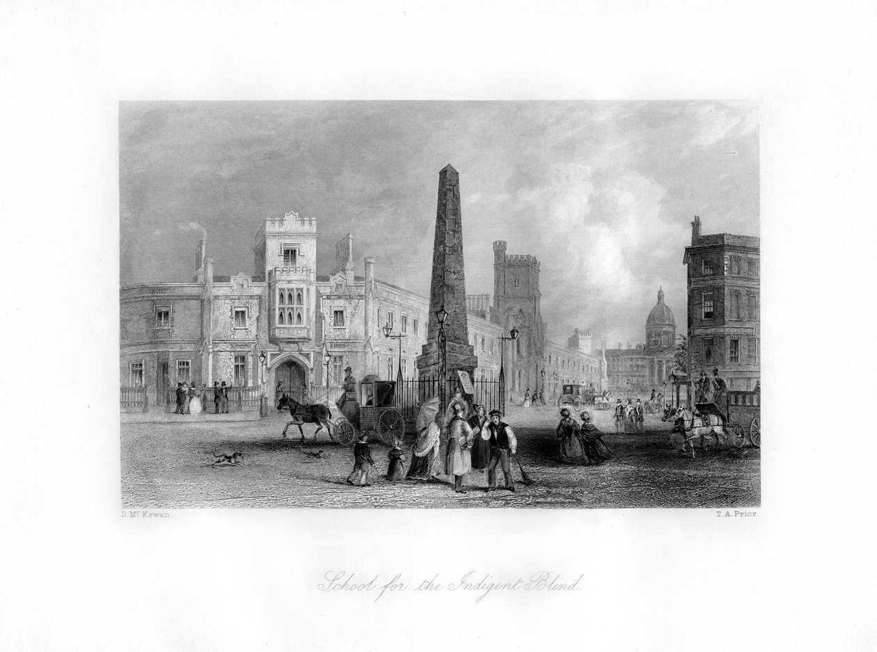School for the Indigent Blind, Southwark, London, 1800-tallet. af Thomas Abel Prior